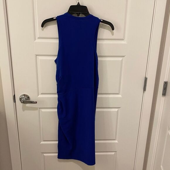 Ted Baker London Livviaa Knot Front Jersey Dress. Dark Blue. Size 3 (US SZ 8) - Picture 8 of 13